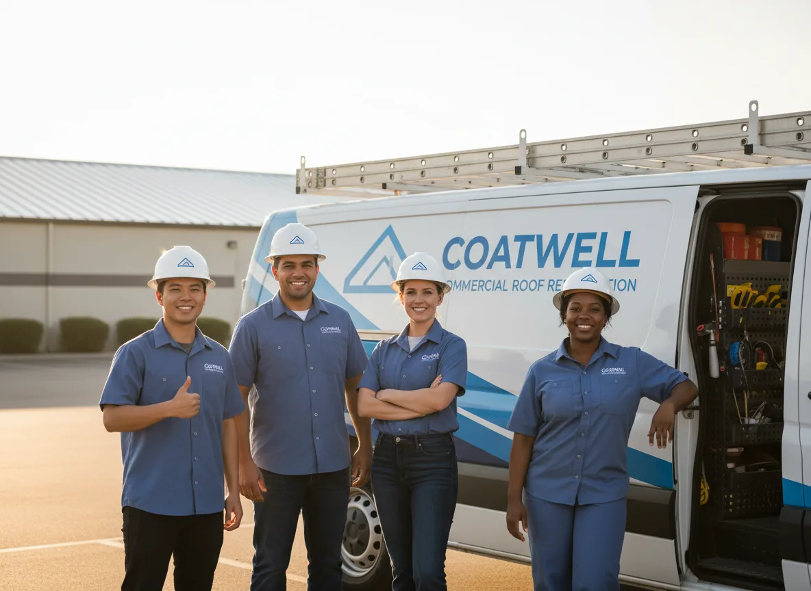 Commercial roof coating company in Riverton, IA